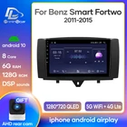 Система Android 10,0 автомобильный DVD мультимедийный плеер для MercedesBenz Smart Fortwo 2011 2012 2013 2014 2015 WiFi BT Радио Стерео GPS