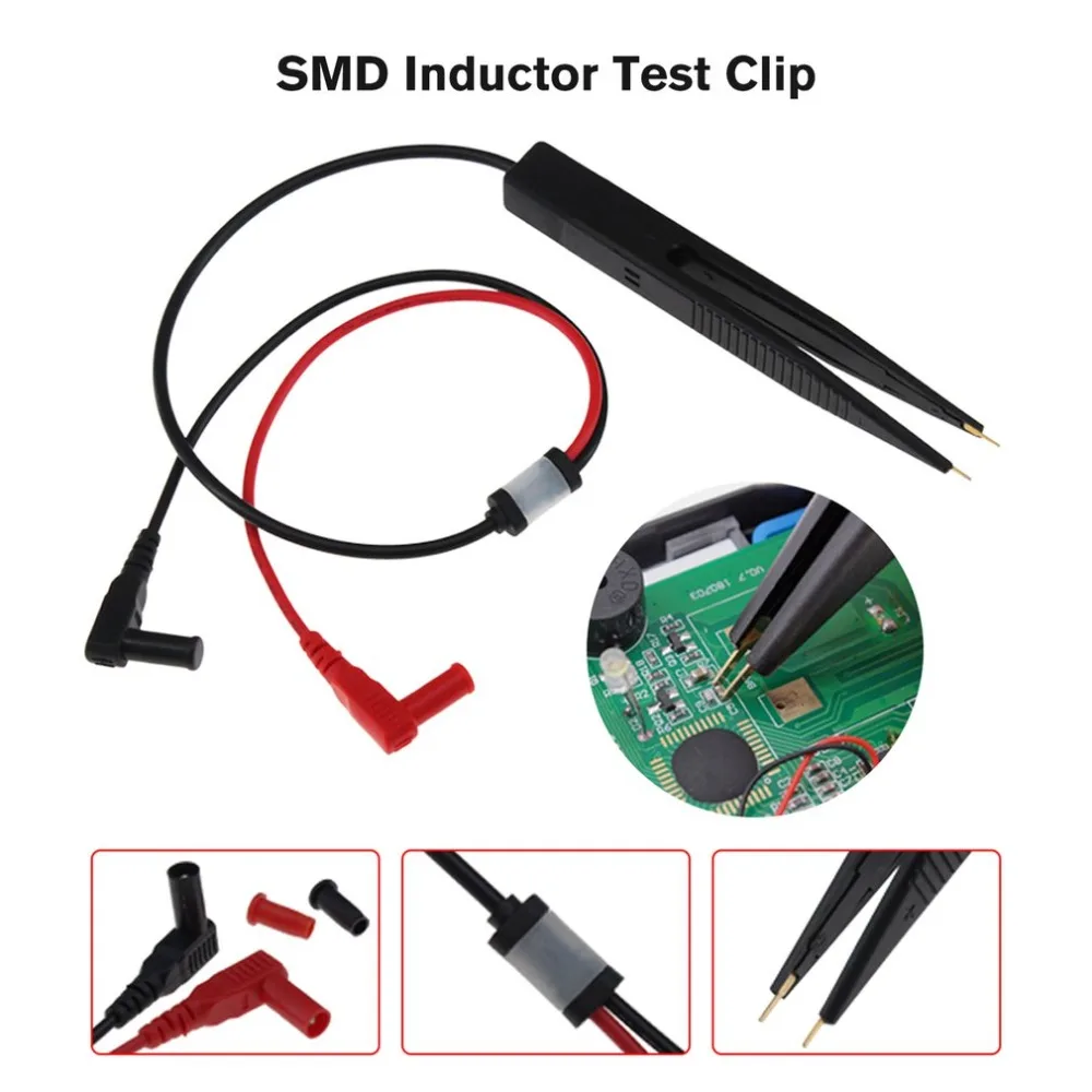 

ANENG SMD Inductor Test Clip Meter Probe Tweezers LCR Test Pen for Resistor Multimeter Capacitor Test Clip Multimeter Probe