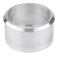 aluminum 2 4inch to 2inch motocross motorcycle exhaust pipe adapter reducer muffler connector silver mirror polished