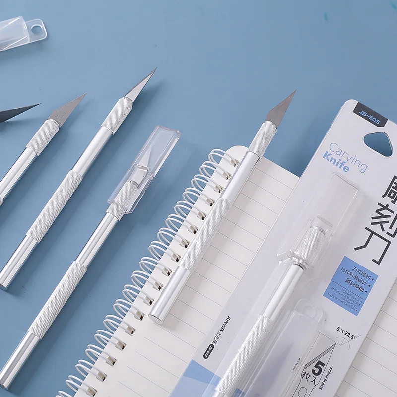 

Office Supplies Engraving Knife For Rubber Stamp Pen Sharpener Carving Knife Photo Cutter Metal Handle Diy Stationery Utility