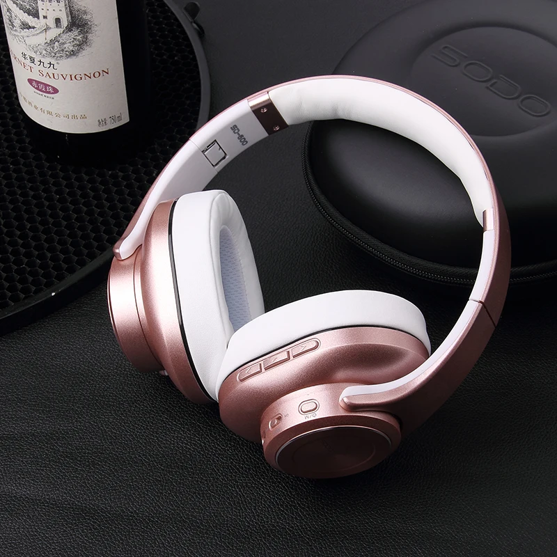 

SODO ANC600 Bluetooth V5.0 Headphones Active Noise Cancelling Headphone Foldable HiFi Wireless Headset Over ear with microphone