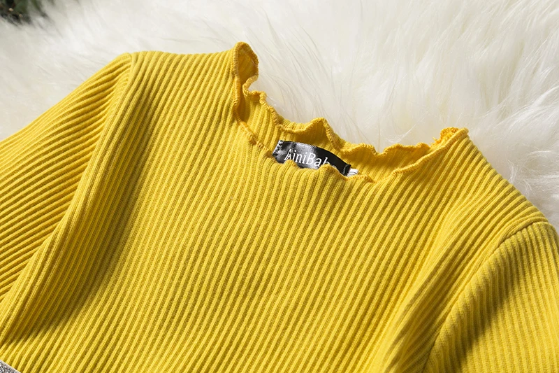 Осенне-зимнее трикотажное платье-пачка из тюля с длинным рукавом для девочек