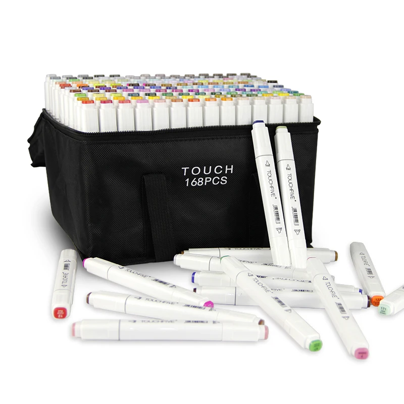 TouchFIVE манга маркеры для набросков спиртовой Войлок двойная ручка Перманентный