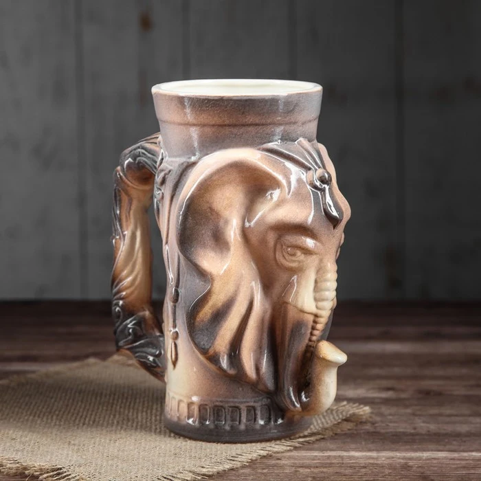 Бокал &quotСлон&quot коричневый 1 л 3786356|Кружки| |