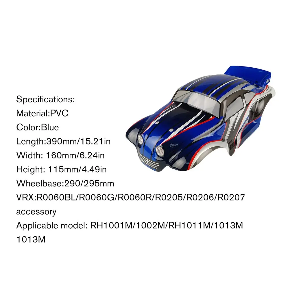 

1/10 RC Drift Car PVC Body Shells Cover for VRX R0060BL/R0060G /R0060R/R0205/R0206/R0207 On-road Car