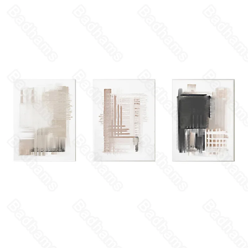 

Modern Decoration Home Simple European Abstract Triptych Living Room Background Mural Bedroom Canvas Hanging Painting