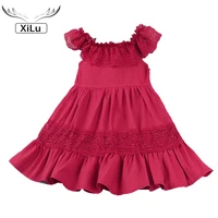 girls lace solid color stitching princess dress kids dresses for flower girl dresses korean baby clothes toddler clothes 2021