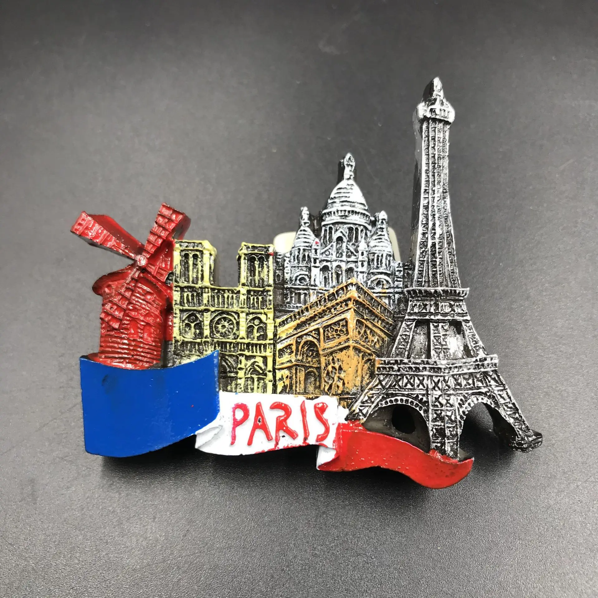 Франция Париж EiffelTower смолы холодильник наклейки 3D Сувенирный плоский магнит на