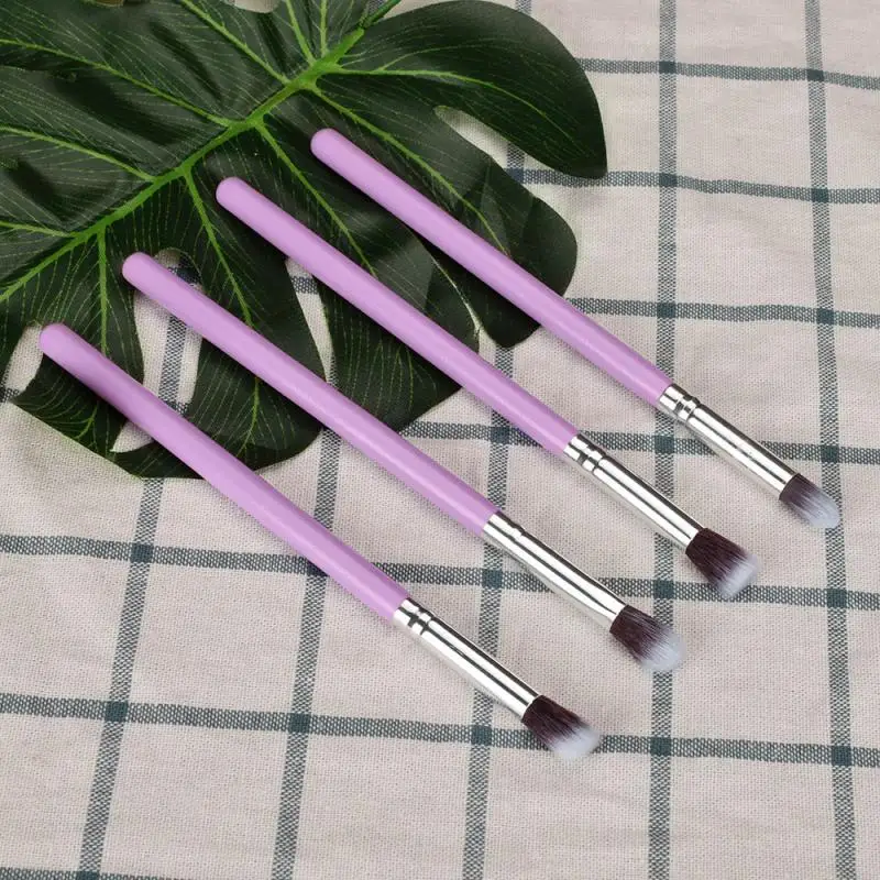 

4pcs/Set Portable Beauty Brushes Professional Multi-color Wood Brush Eyeshadow Cosmetic Make up Fashion Brushes TXTB1