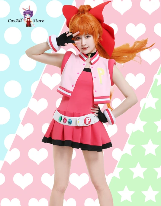

{CosAll}The Powerpuff Girls Hua Hua Cosplay Costume can daily dress