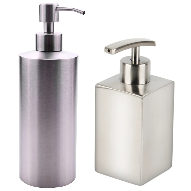 

Stainless Steel 550Ml Liquid Soap Dispenser & Dish Soap Dispenser Hand Lotion Bottle, Liquid Soap Dispenser