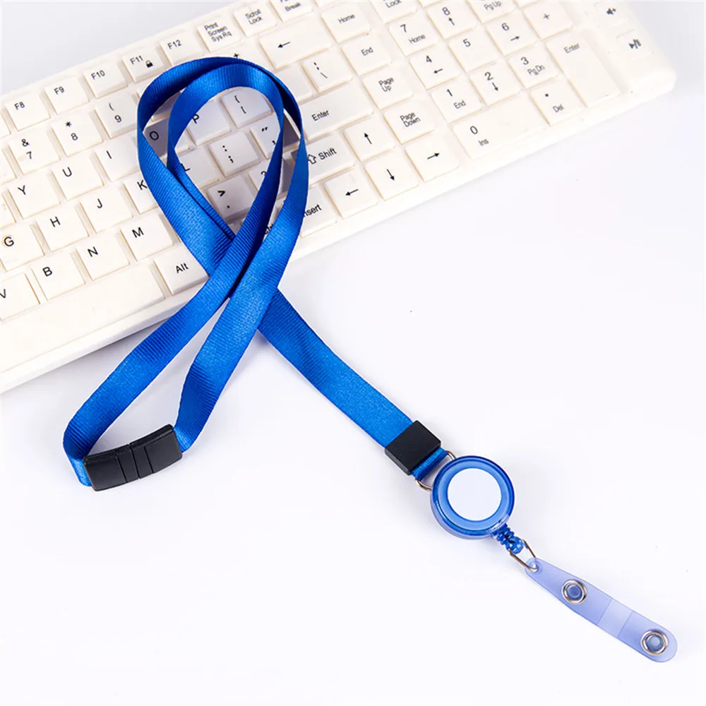 blue 1 шт. выдвижной шнур ID шейный ремешок значок медсестры держатель для карт s кавайные канцелярские принадлежности Papeleria брелок Имя тег держатель для карт - Цвет: blue
