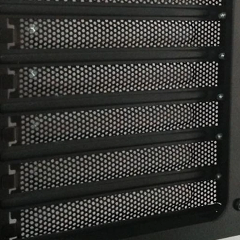 5 шт./лот черный Жесткий стальной PCI слот Чехлы кронштейн w/винты, полный профиль расширения Пылезащитный фильтр заглушка пластина для PCI