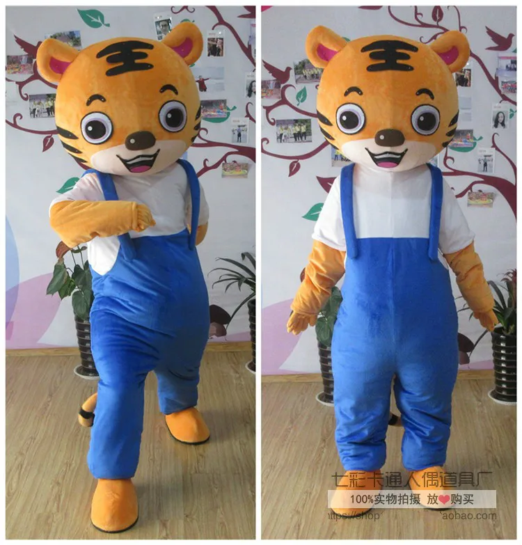 

Tigers Mascot Adult Costume Animal Theme Cartoon Tiger Mascot Costume High Quality Fancy Carnival Party Dress Outfit
