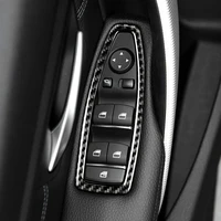 carbon fiber trim frame window glass panel armrest lift panel set switch button trim for bmw f30f20f34 new 3 series