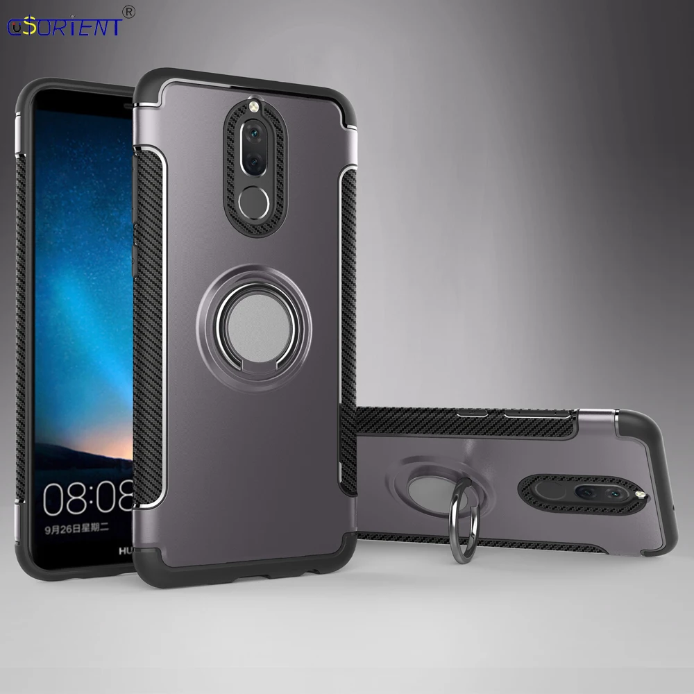 Для Huawei Mate 10 Lite Nova 2i чехол для телефона с кольцом на палец RNE L21 L01 L22 противоударный