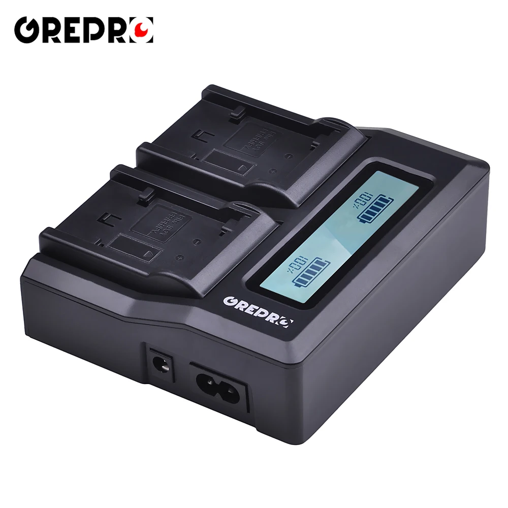 Rapid LCD Dual Battery Charger for Sony NP-FV100 NP FV100 FV50 FV70 FH100 FH70 FH50 FH60 FP50 FP90 CX700E PJ50E 30E 10E