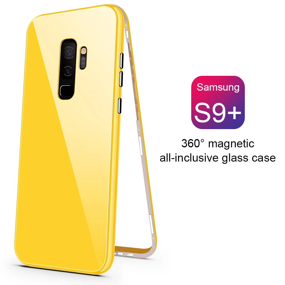 360 Full Protection Magnet Case for Samsung Galaxy S7 edge S8 S9 S10 Plus Magnetic With Soft Screen Protector Note 8 9 |