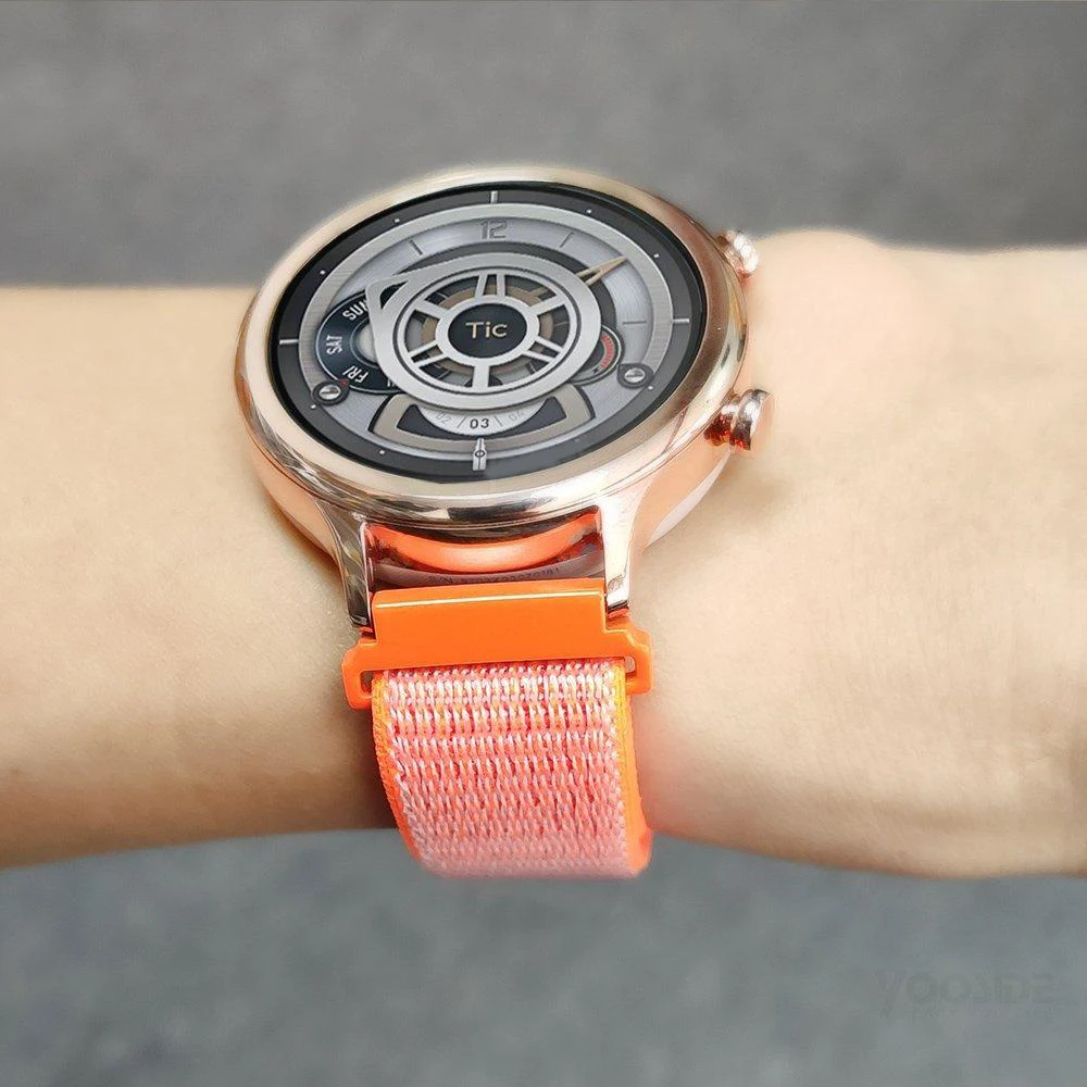 Для Fossil Venture Gen 3/Gen 4 женские и мужские Смарт-часы 18 мм быстросъемный нейлоновый