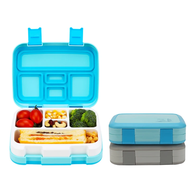 2 или 1 Bento Box для детей герметичный Ланч-бокс Microwavable контейнеры для еды большой ящик для хранения с отсеками