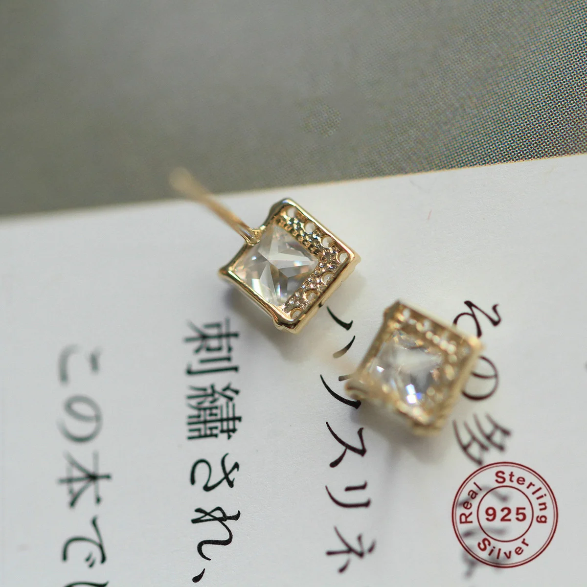 

5A Luxury Zircon Women Stud Earrings Original 925 Sterling Silver Jewelry Accessories 14K Princess Charm Luxury Earrings Women