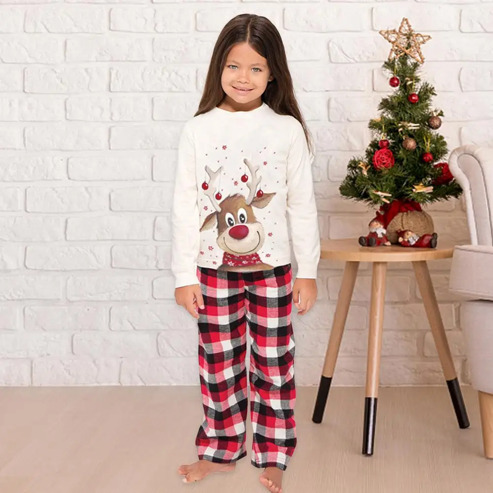 2020 Christmas Family Matching Pajamas Set Deer Adult Kid Family Matching Clothes Top Pants Sleepwear Set Baby Romper