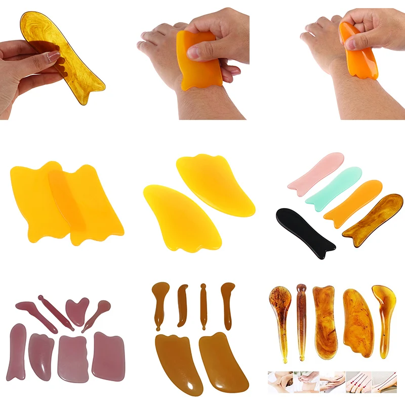 

Face Massager Gua sha Scraper Board Facial Guasha Meridian Muscle Relaxation Skin Lifting Face Thin Gouache Scraper