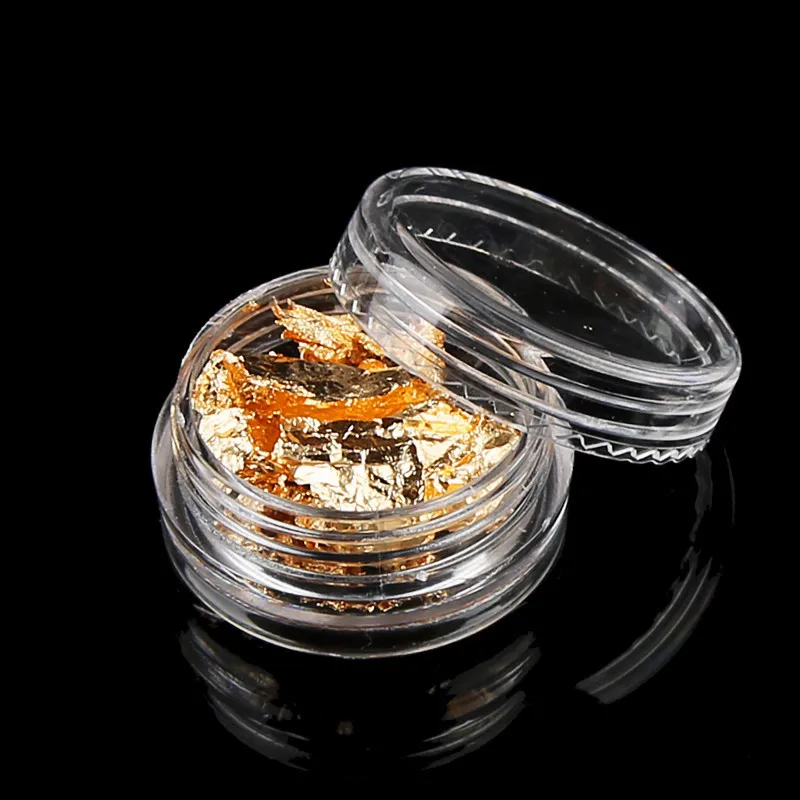 2 Boxes Gold Silver Nail Art Foil Paper Irregular Aluminum Sticker For Nails Manicure 3D Glitter Gel Polish Decoration | Красота и