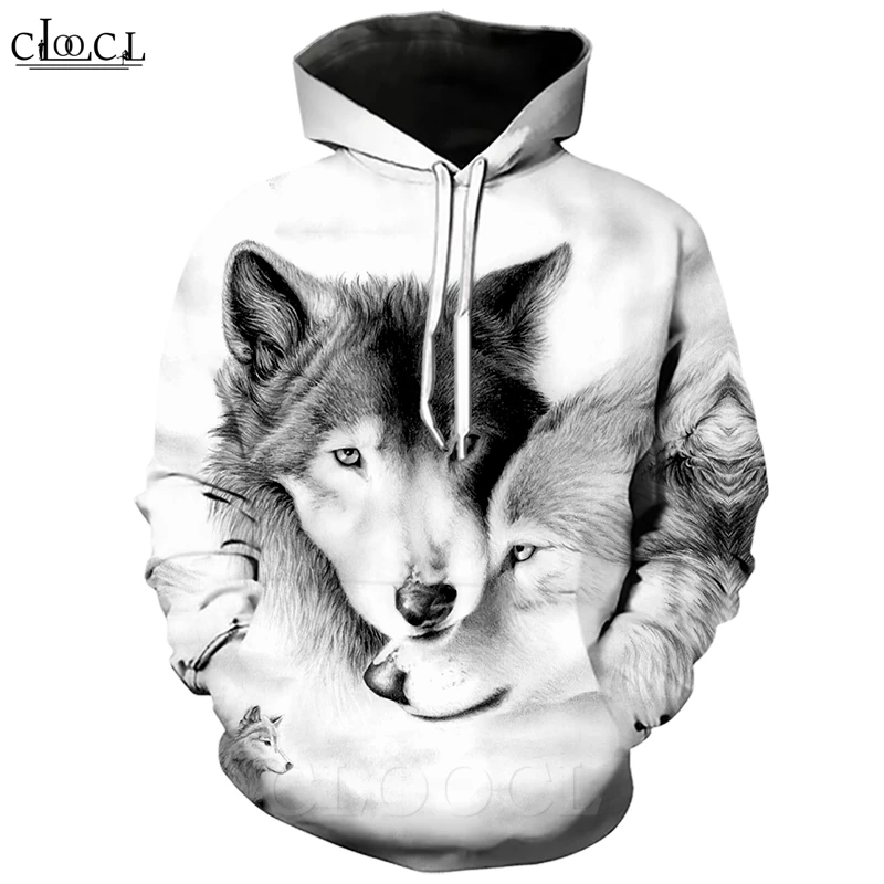 Футболка с 3D принтом волка толстовка волком для мужчин и женщин повседневный
