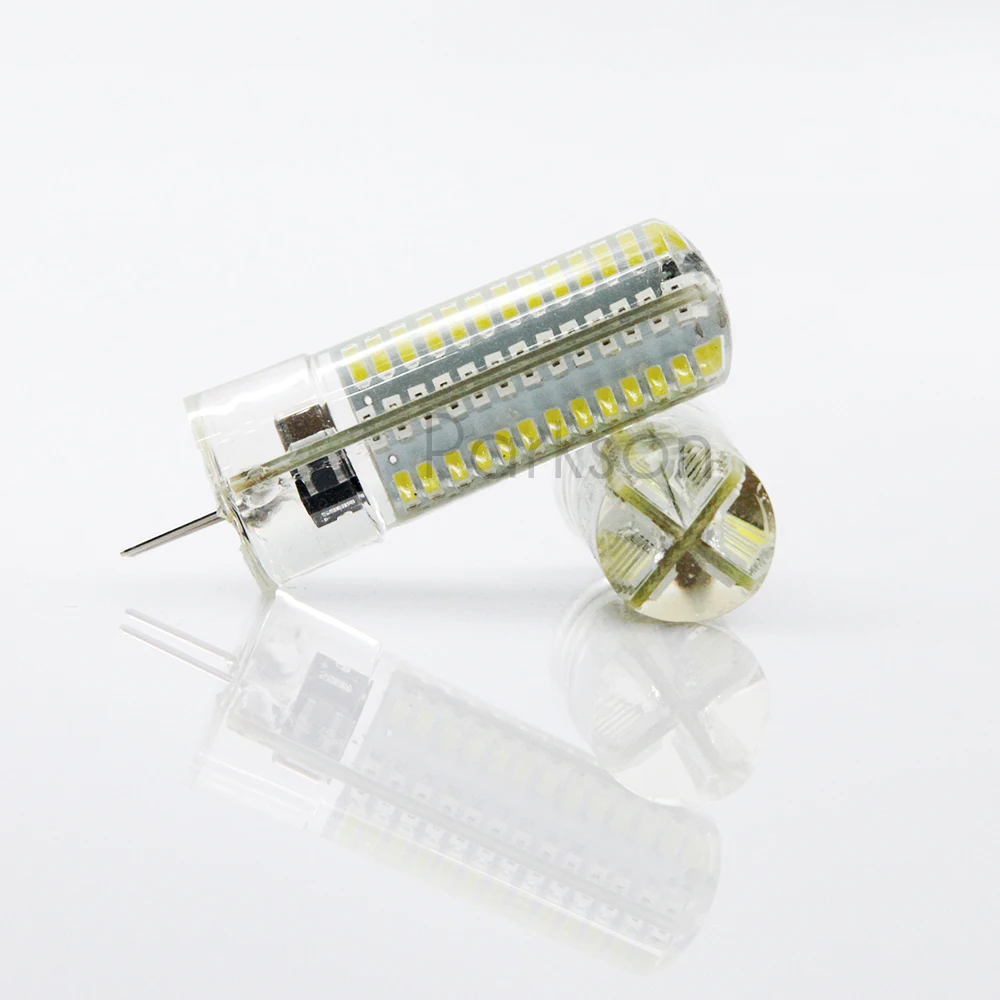 6 шт G4 светодиодный лампы SMD 2835 3014 AC/DC 12V AC 220 В 1 Вт 3 Вт Светодиодная лампа-кукуруза позолоченная люстра лампа светодиодный светильник на замену галогеновым лампам, Bombillas