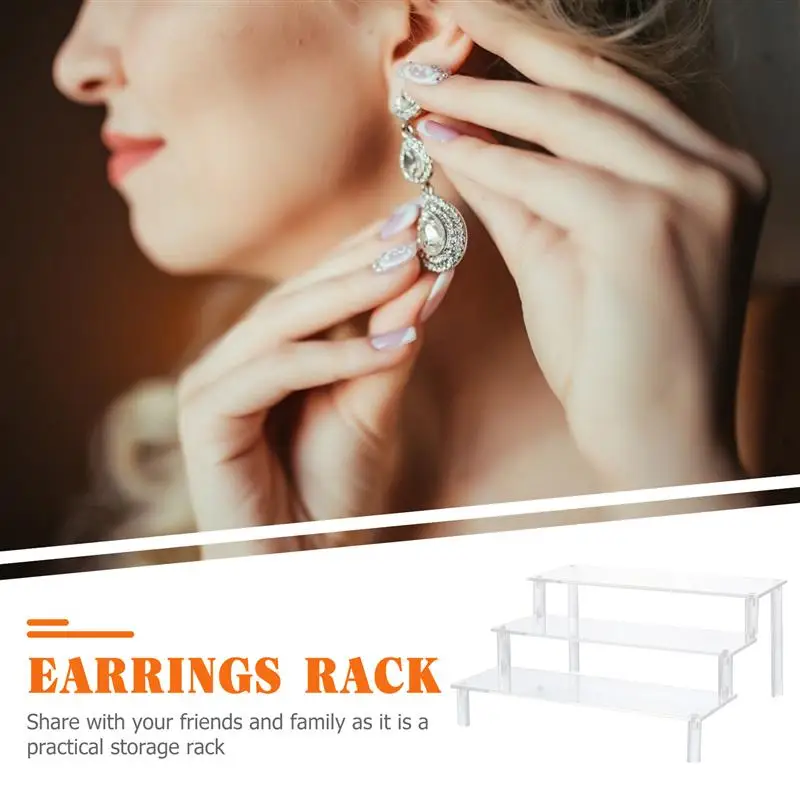 

1pc Durable Transparent Practical Glasses Holder Rack Storage Rack for Shop Office Home