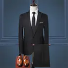 2021 Модный деловой Повседневный корейский мужской костюм