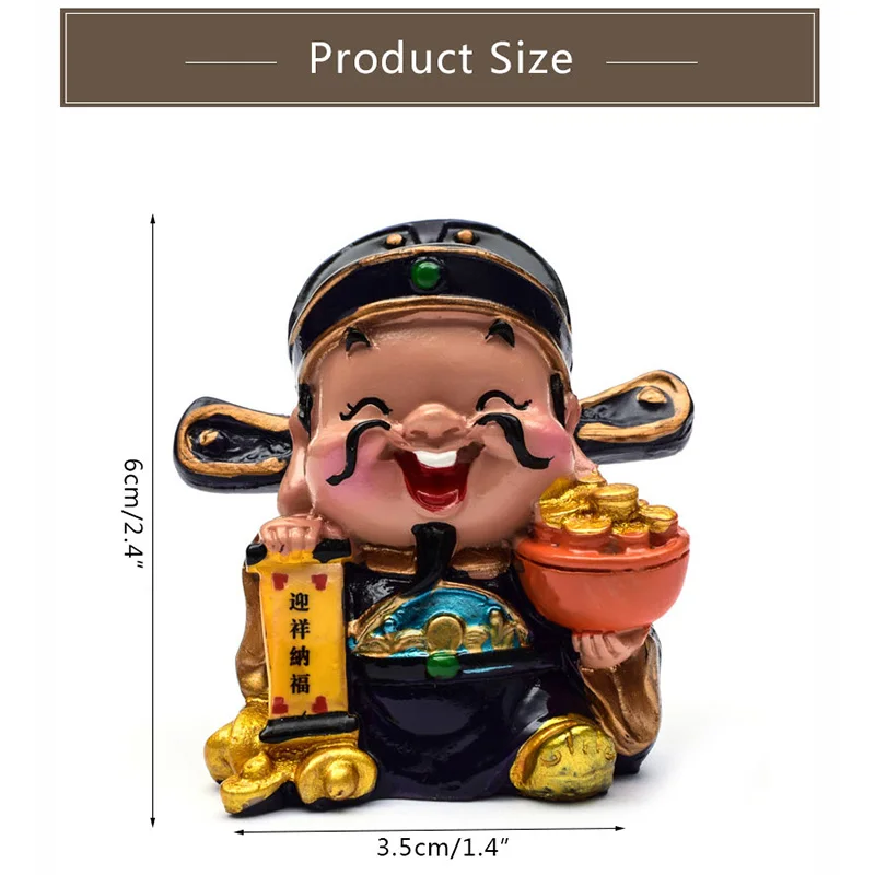 Strongwell китайская версия Q статуэтки бога богатства из смолы куклы на пять дорог