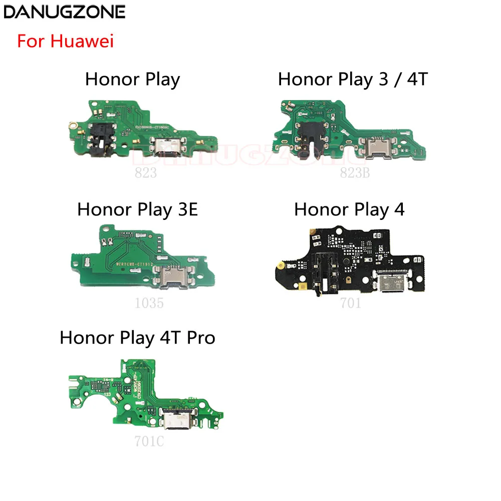 

USB Charging Dock Port Socket Jack Plug Connector Charge Board Flex Cable For Huawei Honor Play 3 3E 4 4T Pro