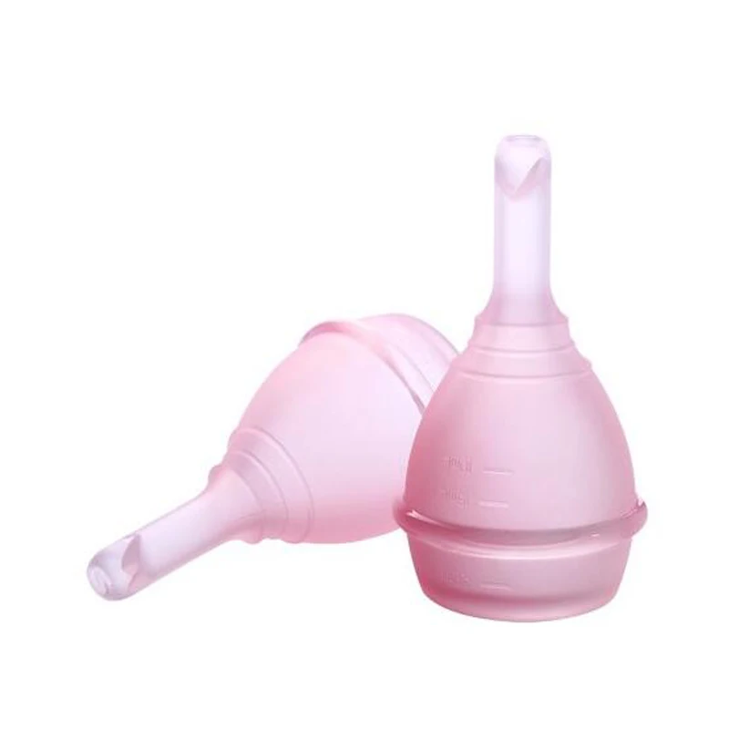 pink Копа Менструальный разряд медицинского класса силиконовые менструальные чашки клапан менструации силикагель Дамская чашка КОПО Менструальный de силикон - Цвет: pink