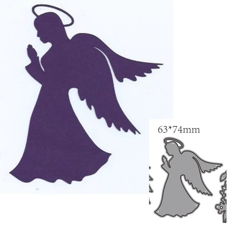 Металлические режущие штампы формы для украшения ангела бумага скрапбукинга нож