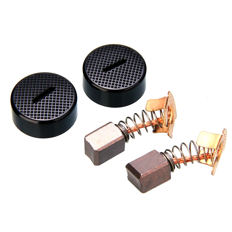 

2x Carbon Brush W/ 2x Cap For CB-430 BGA450 BGA452 DGA452 GA400 BGA402 Parts