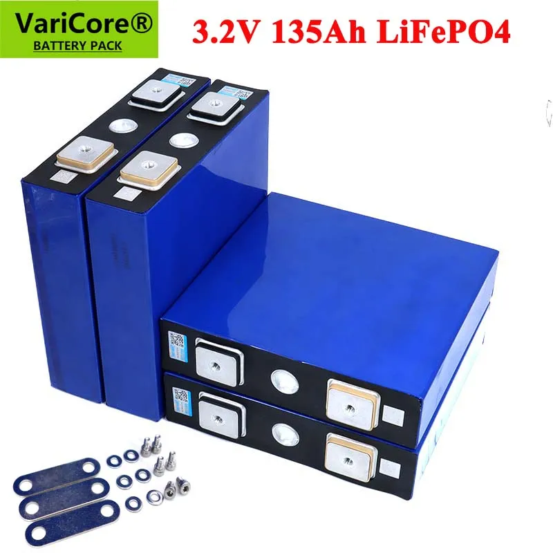 VariCore 3 2 v 135ah lifepo4 Перезаряжаемые Батарея DIY 12v 24v 36v 48v многократного цикла глубокого