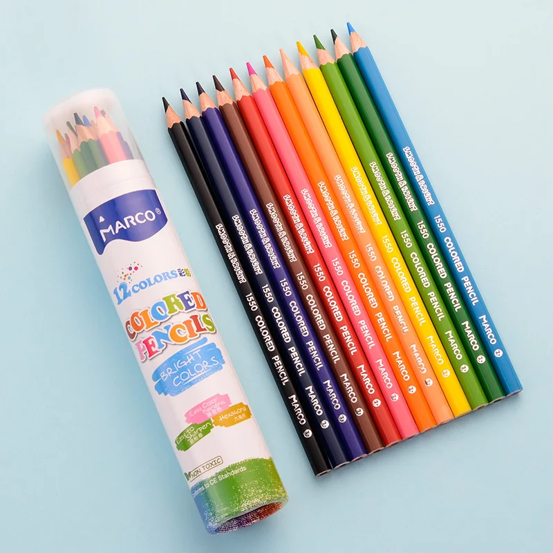 

Andstal 12/24/36/48 Oil Color Pencil Marco Drawing Pencils Set Learning Tool For Children Student