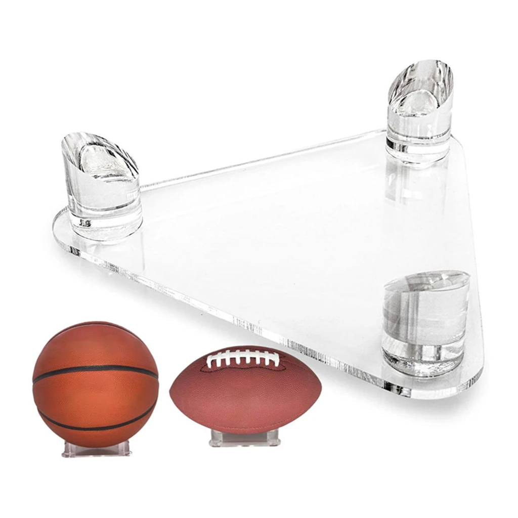 

1pc Deluxe Transparent Ball Display Stand Rugby Basketball Football Holder