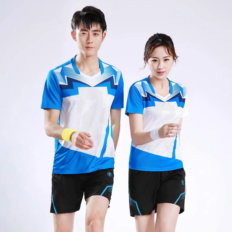 

Badminton Clothing Suit Men‘s Sports Suit Quick-drying Short-sleeved Table Tennis Clothing T-shirt Competition Team Uniform