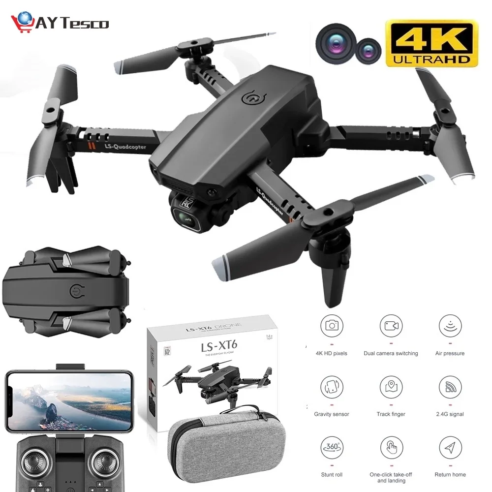 

Радиоуправляемый квадрокоптер XT6 с двойной камерой, Wi-Fi, FPV