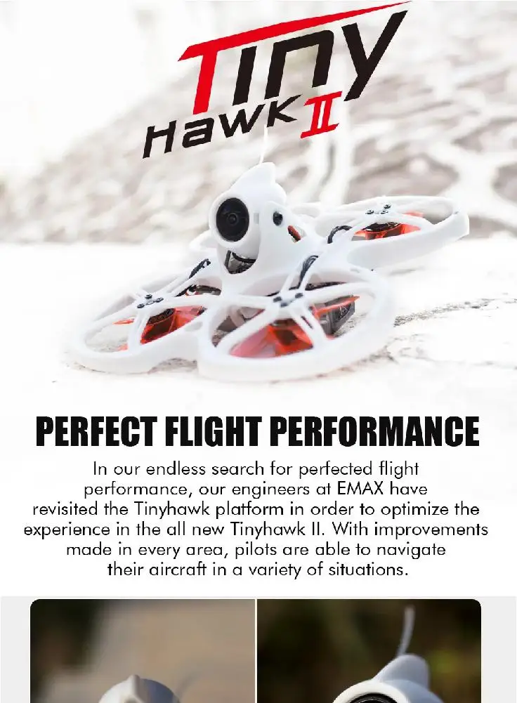 DishyKooker EMAX Tinyhawk II 75 мм 1-2S Whoop FPV гоночный Дрон RTF FrSky D8 Runcam Nano2 Cam 25/100/200 мВт VTX 5A blheli _ S ESC |