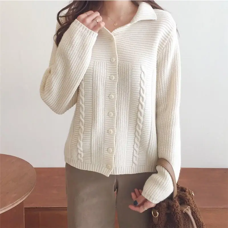 Женские осенние милые шикарные короткие свитера с v образным вырезом теплые