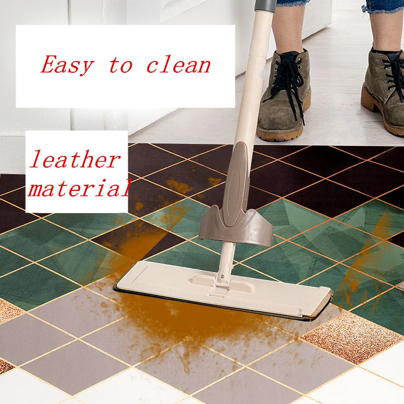 Коврик для входной двери ПВХ кожаный коврик противоскользящий маслостойкий