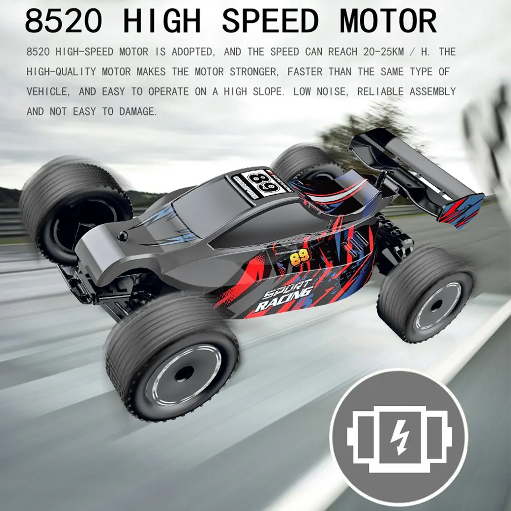 

Полноразмерный высокоскоростной Радиоуправляемый автомобиль в масштабе 1:24, гоночный плоский спортивный автомобиль 2WD, внедорожник с HD-кам...