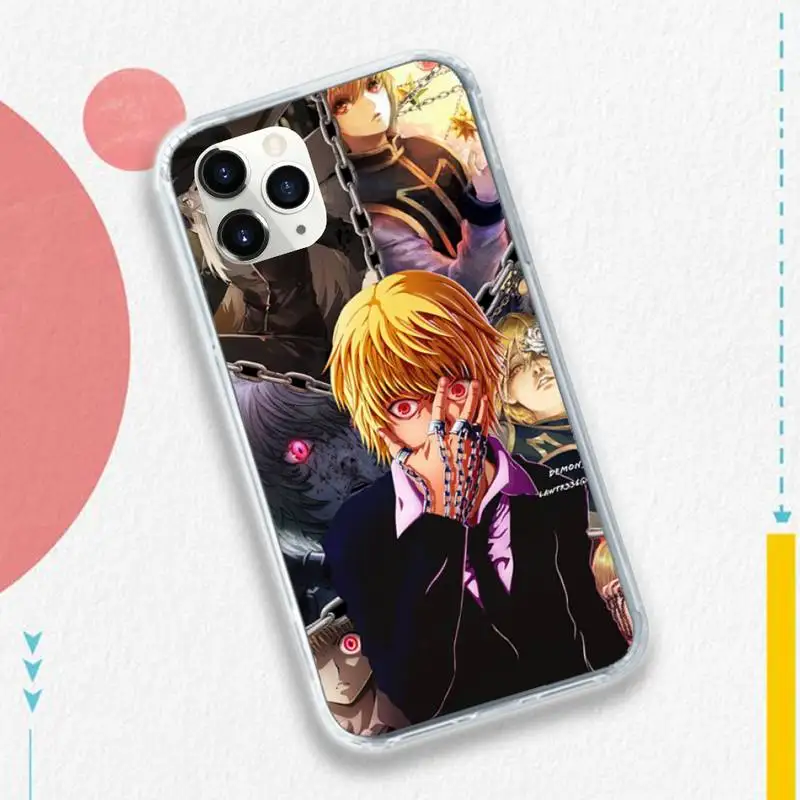 

Anime Kurapika HUNTERHUNTER Phone Case for iPhone 11 12 pro XS MAX 8 7 6 6S Plus X 5S SE 2020 XR