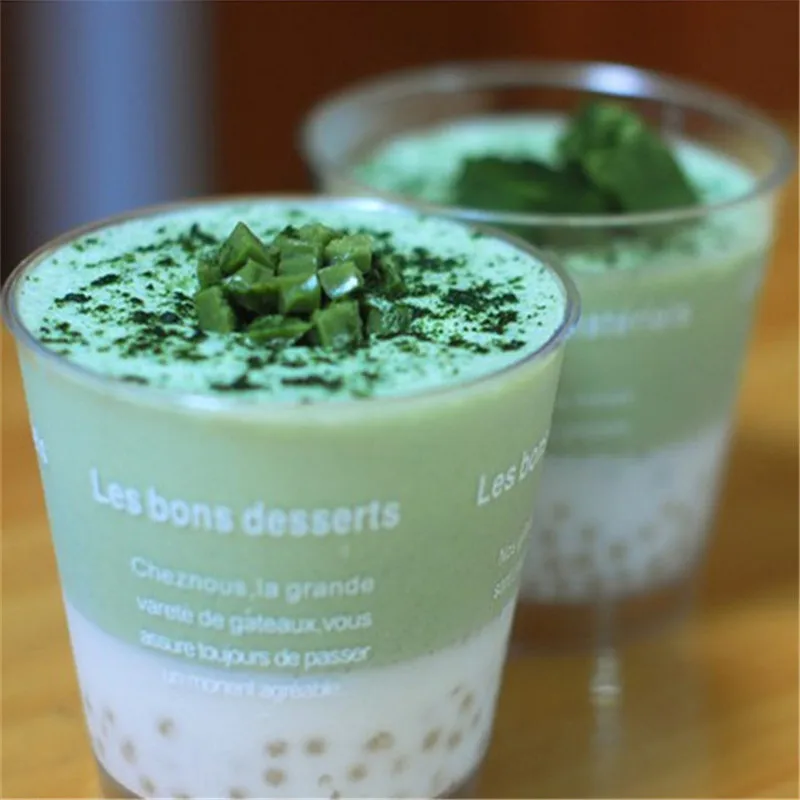 20 шт милые мини опилки чашки с крышкой ложкой пластиковые DIY французский Тирамису