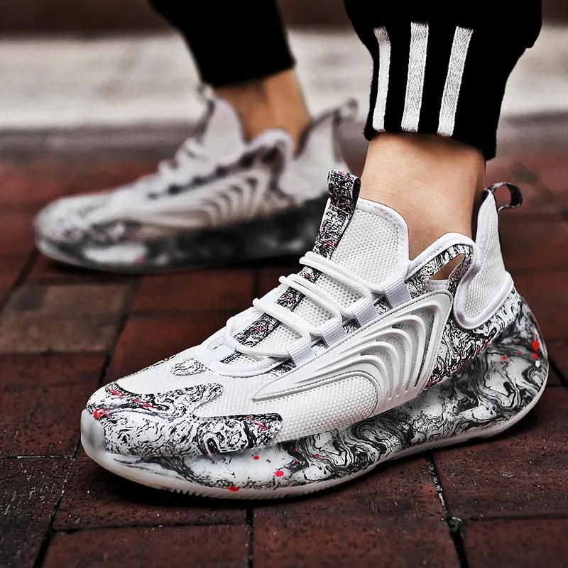 Большой Размеры летняя резиновая подошва Спортивная обувь для мужчин Для бега