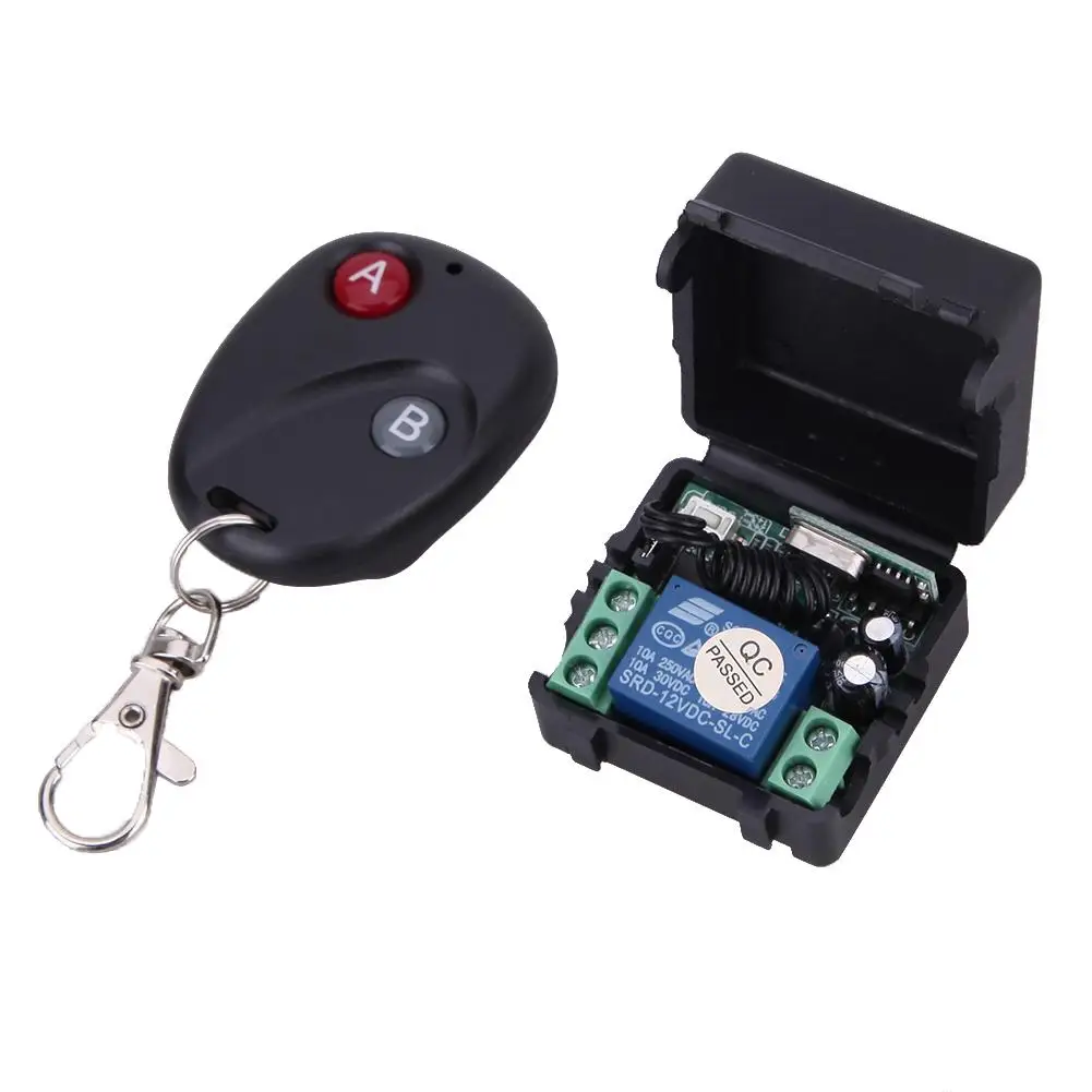 

Wireless Remote Control Switch DC12V 10A 433MHz Transmitter Receiver remote for house/mall electromobile/cars/motorcycle